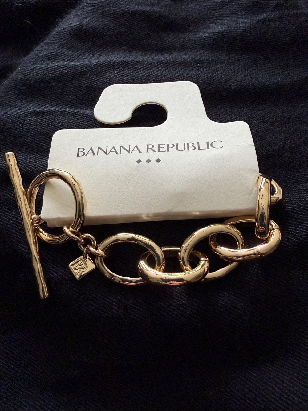 Banana Republic Gold Toggle Bracelet - New